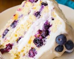 Lemon blueberry cake