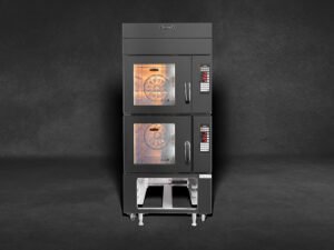 5+5 Tray Convection Oven Black Front-View