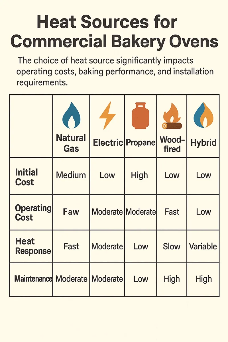 Heat Sources for Commercial Bakery Ovens